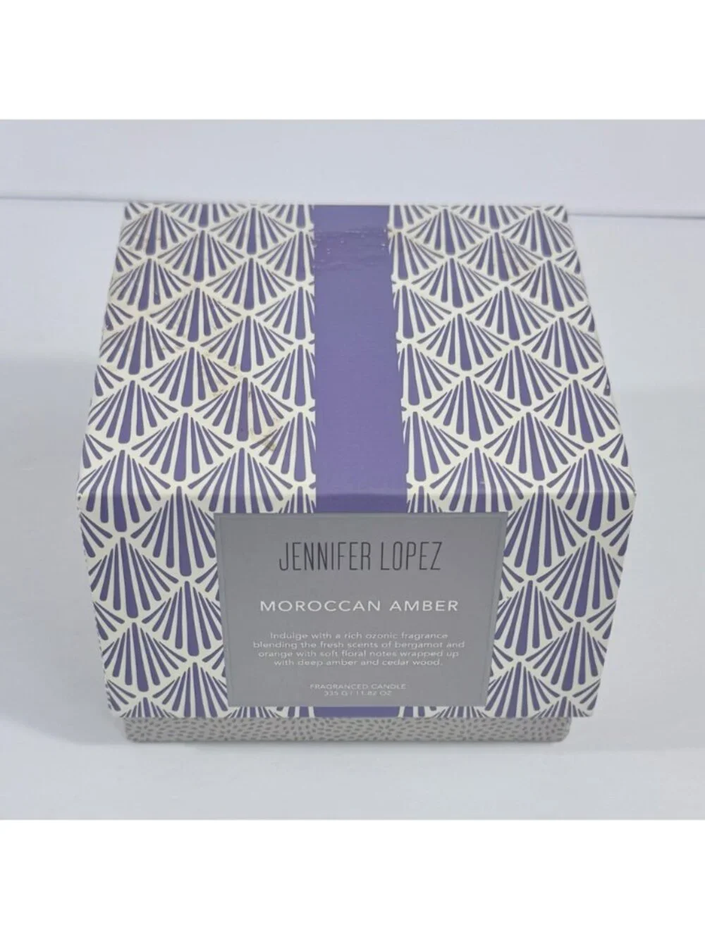 Jennifer Lopez Hyacinth Fig 3-Wick Scented Candle 11.8oz Glass Jar 50-Hour Burn